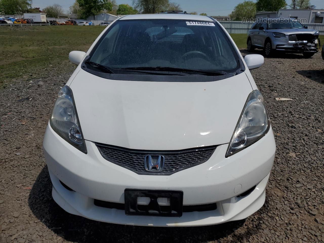 2009 Honda Fit Sport White vin: JHMGE88479S013575