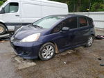 2009 Honda Fit Sport Blue vin: JHMGE88479S015813