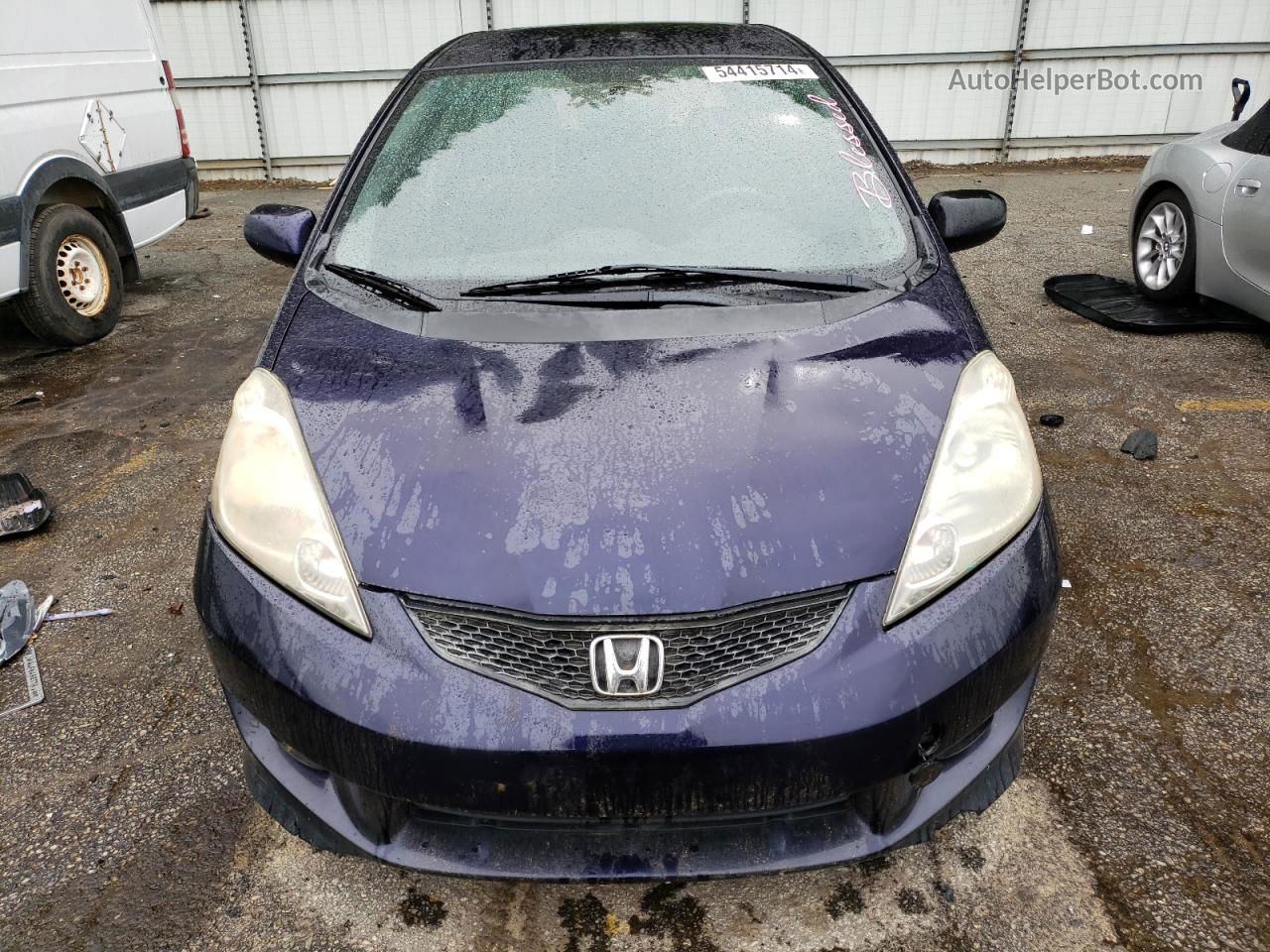 2009 Honda Fit Sport Blue vin: JHMGE88479S015813