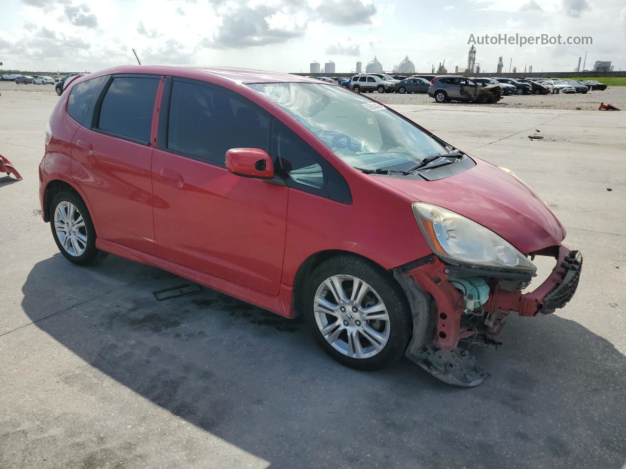 2009 Honda Fit Sport Red vin: JHMGE88479S019411