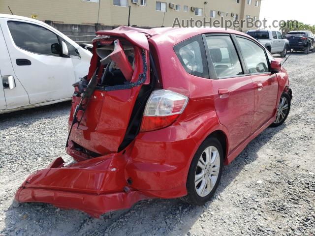 2009 Honda Fit Sport Red vin: JHMGE88479S033793