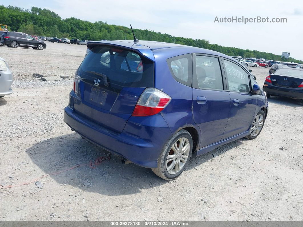 2009 Honda Fit Sport Blue vin: JHMGE88479S036984