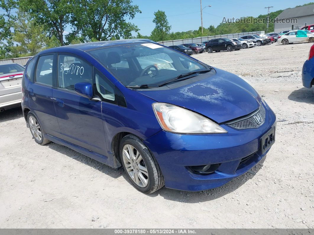 2009 Honda Fit Sport Blue vin: JHMGE88479S036984