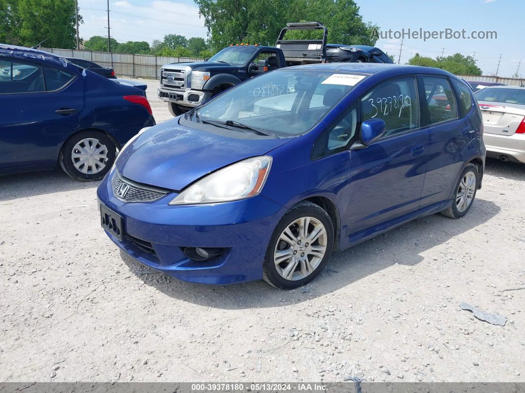 2009 Honda Fit Sport Blue vin: JHMGE88479S036984