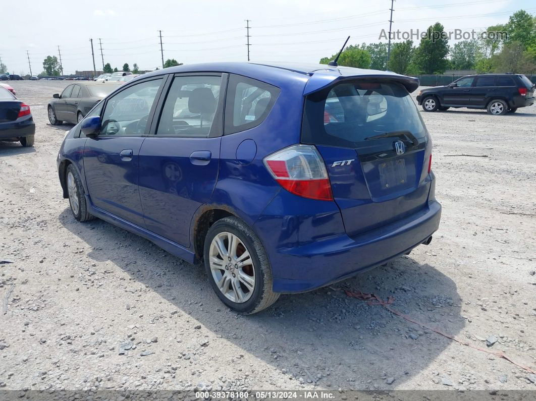 2009 Honda Fit Sport Blue vin: JHMGE88479S036984