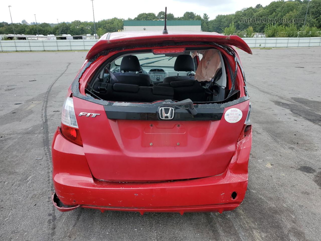 2009 Honda Fit Sport Red vin: JHMGE88479S043787