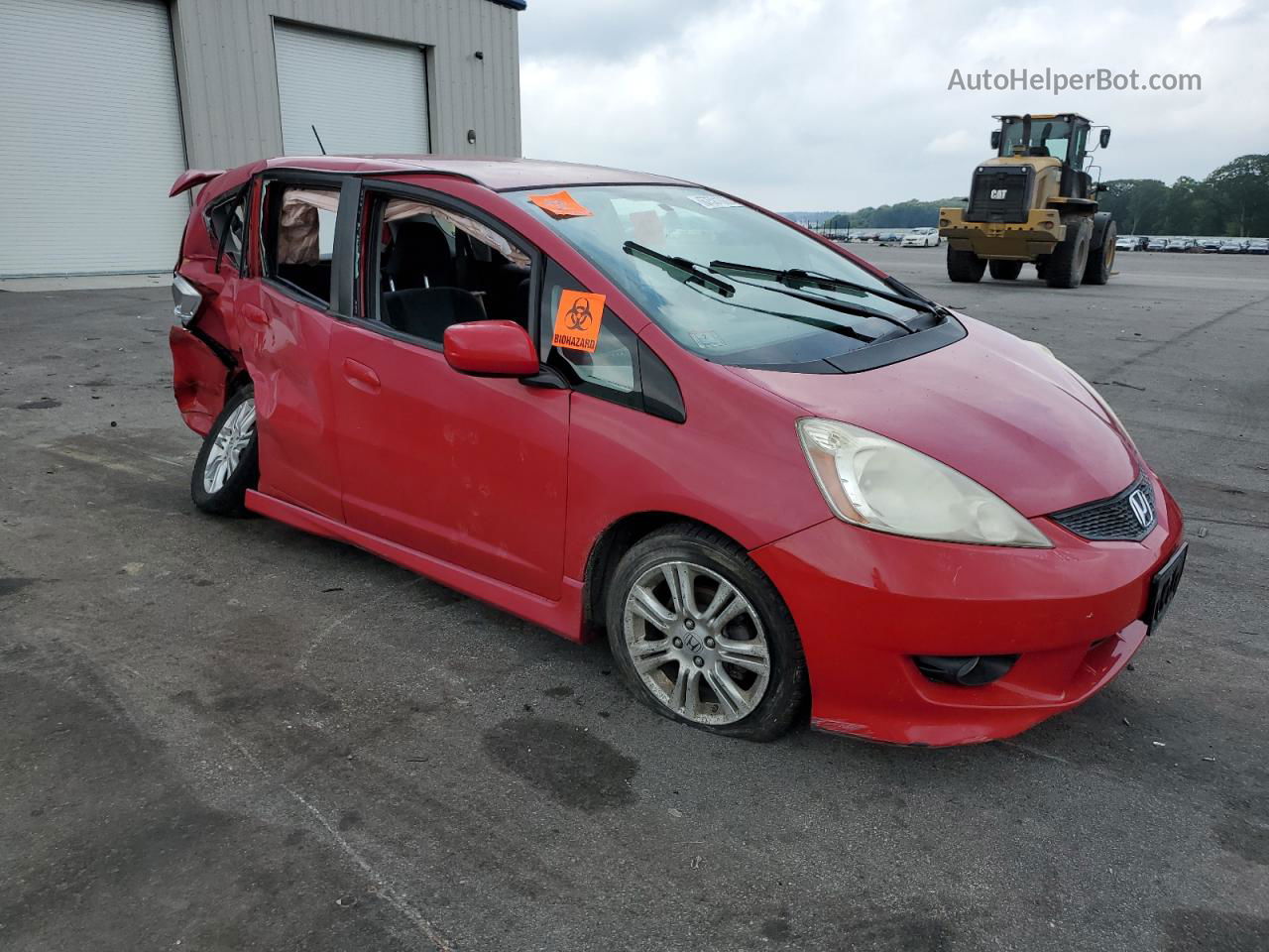 2009 Honda Fit Sport Красный vin: JHMGE88479S043787