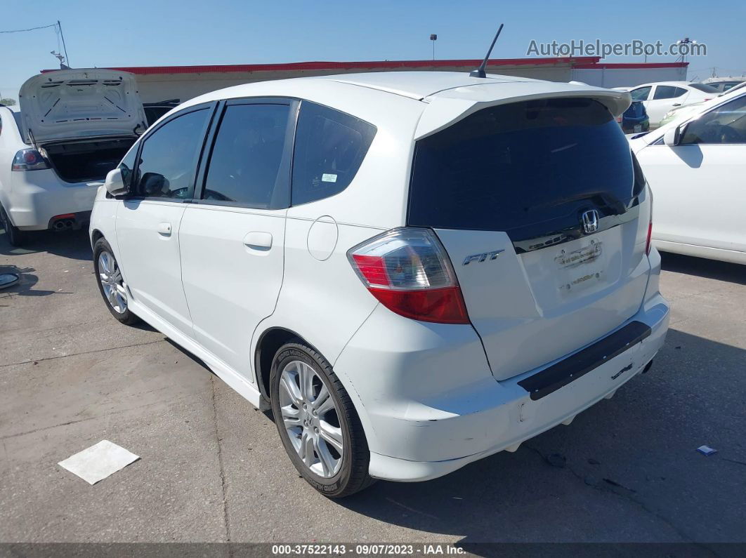 2009 Honda Fit Sport Белый vin: JHMGE88479S047774