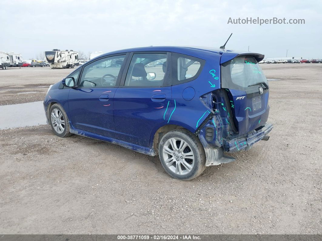 2009 Honda Fit Sport Blue vin: JHMGE88479S062212