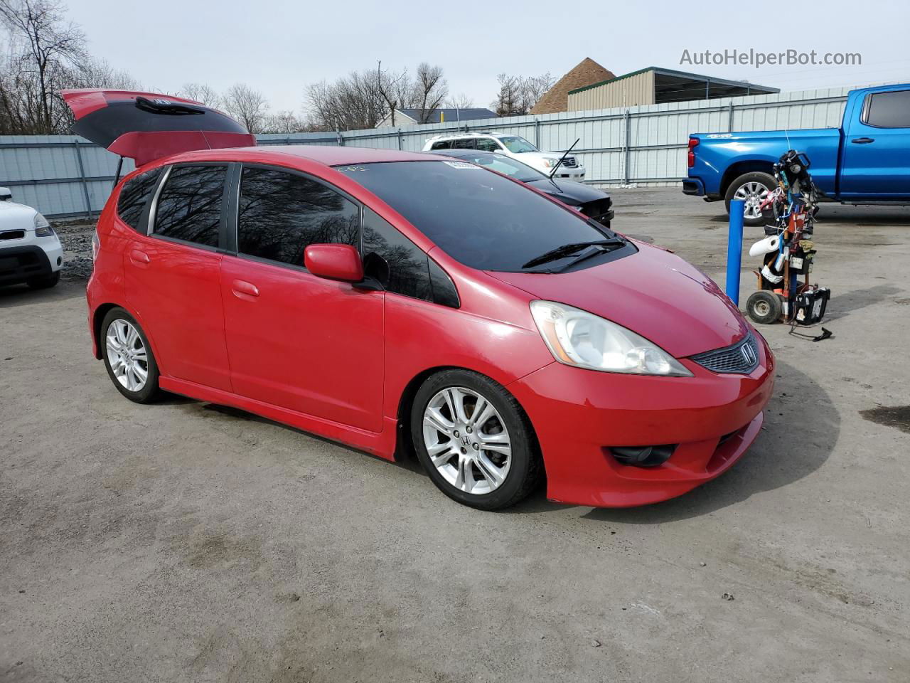 2009 Honda Fit Sport Red vin: JHMGE88489C005236