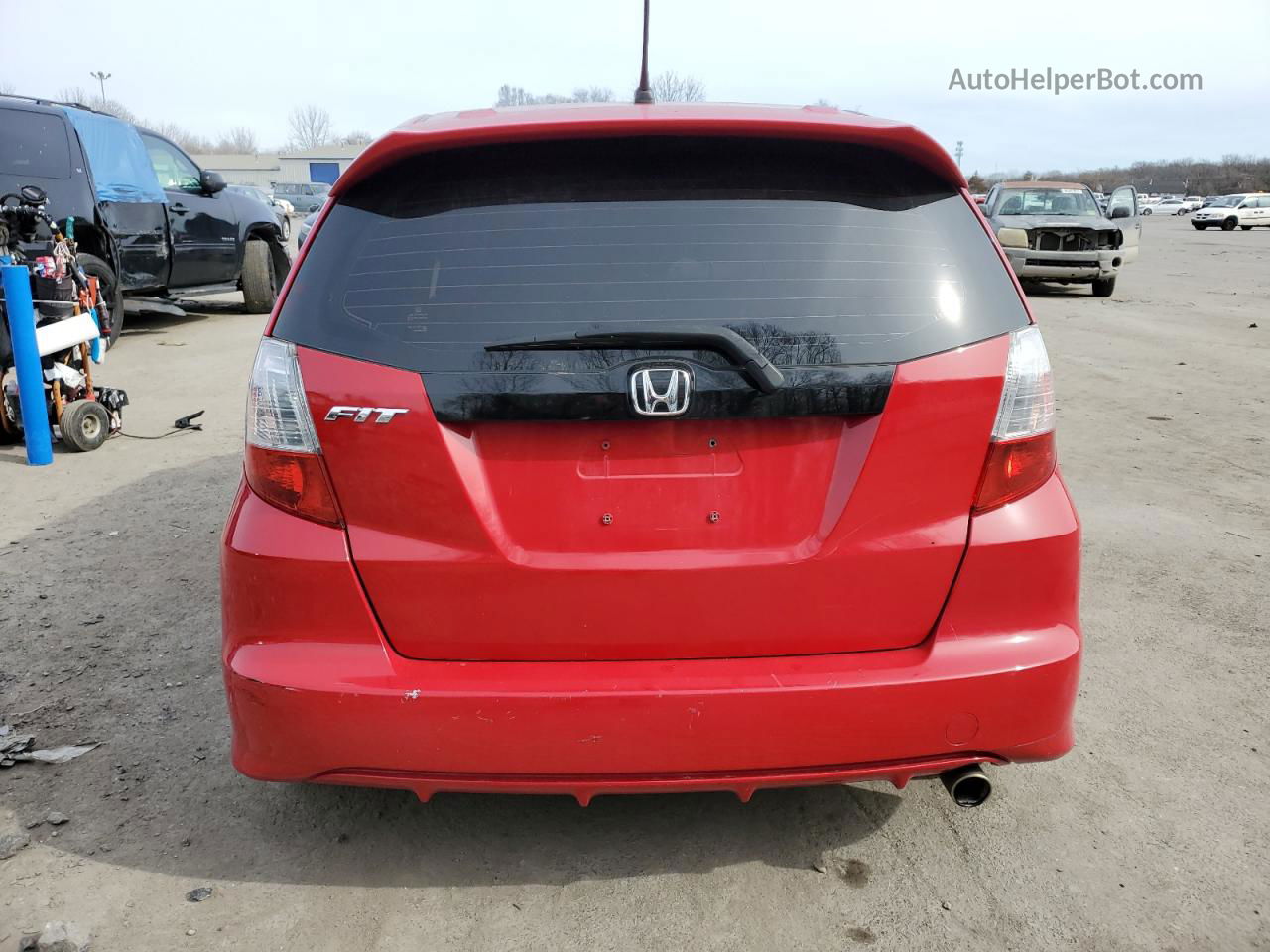 2009 Honda Fit Sport Red vin: JHMGE88489C005236