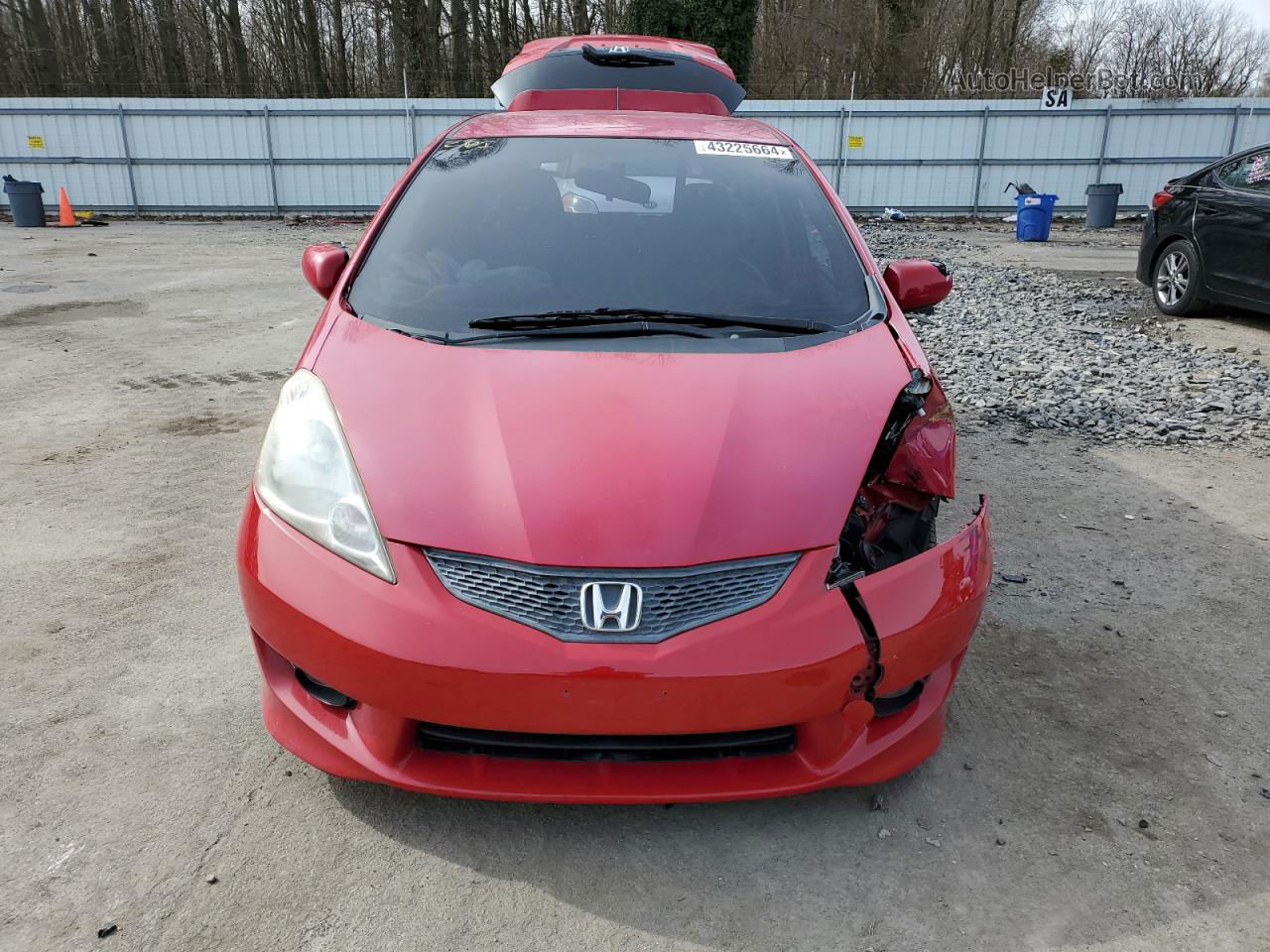 2009 Honda Fit Sport Red vin: JHMGE88489C005236