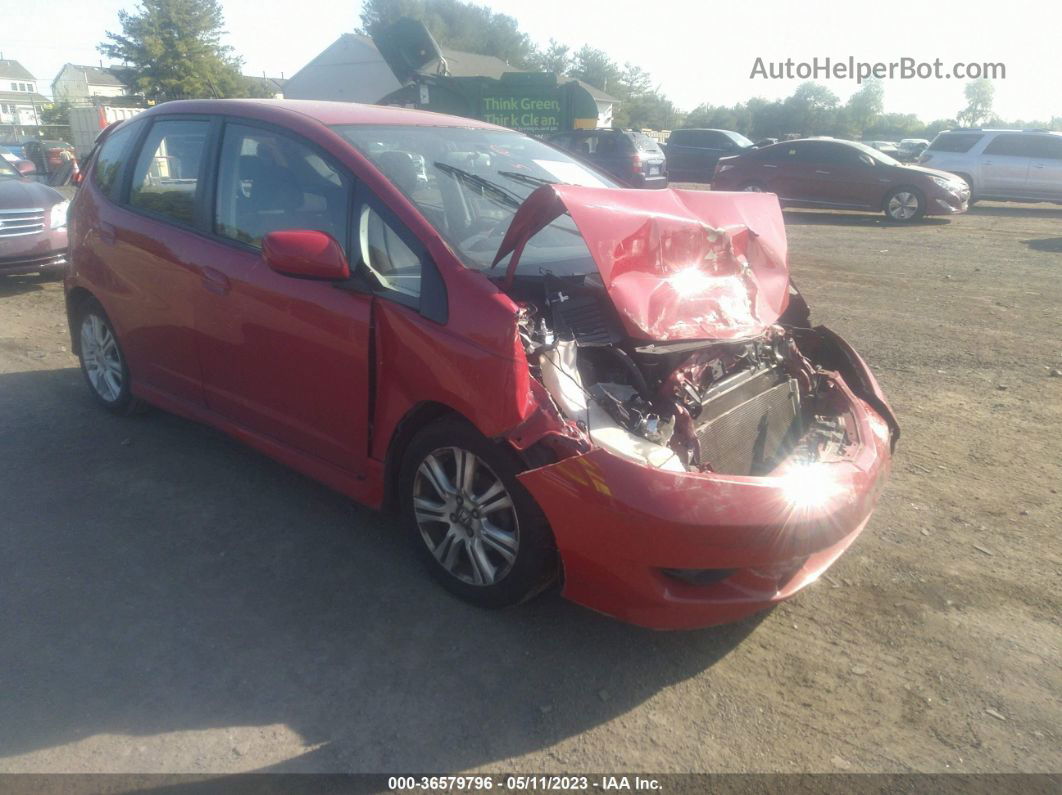 2009 Honda Fit Sport Red vin: JHMGE88489C007570