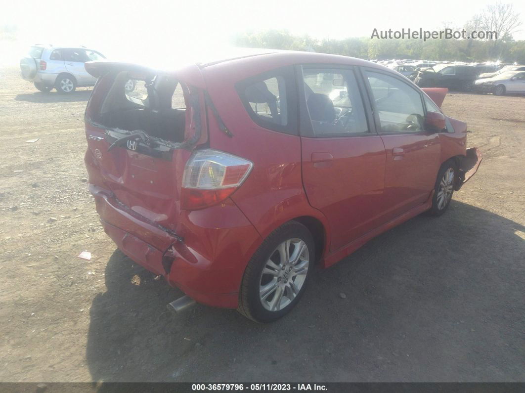 2009 Honda Fit Sport Красный vin: JHMGE88489C007570