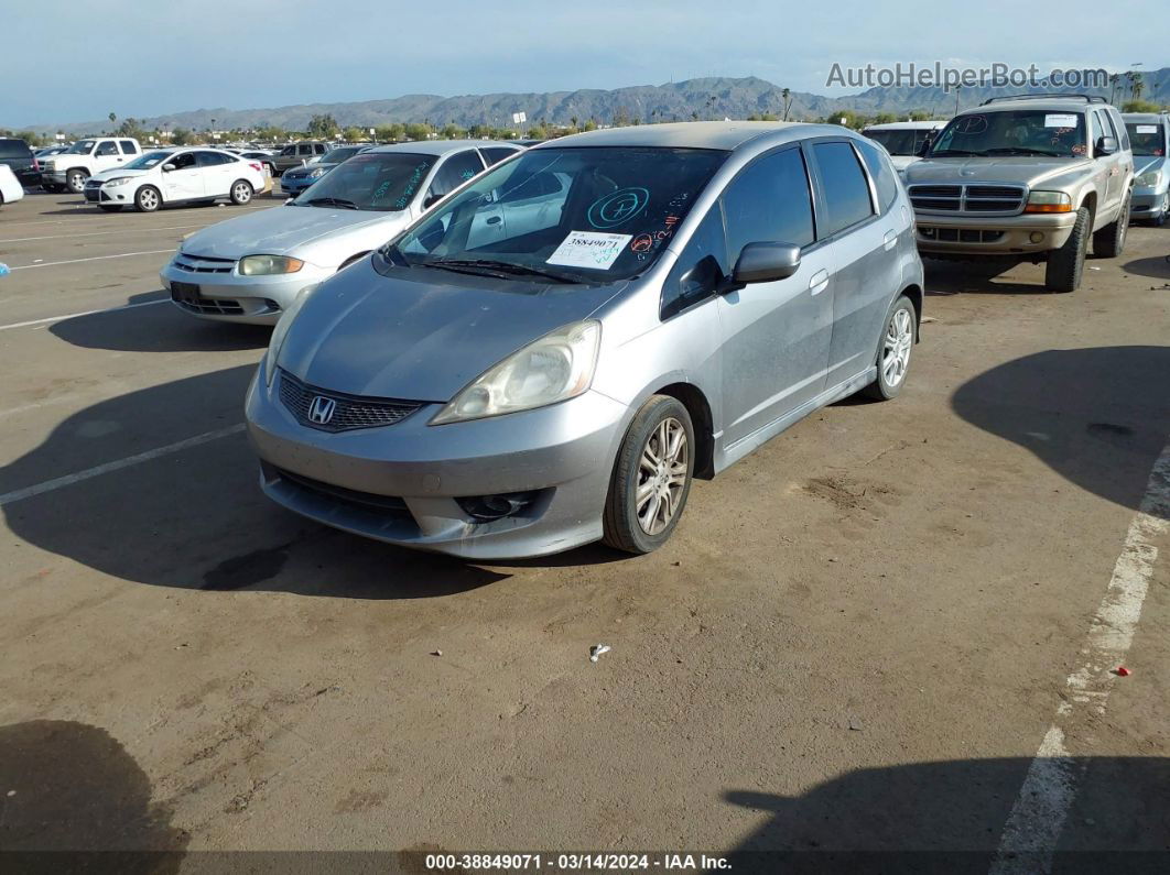 2009 Honda Fit Sport Silver vin: JHMGE88489S001581