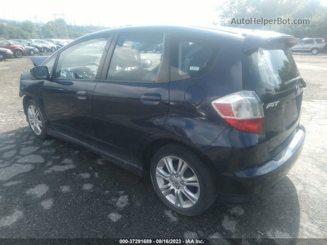 2009 Honda Fit Sport Blue vin: JHMGE88489S011205