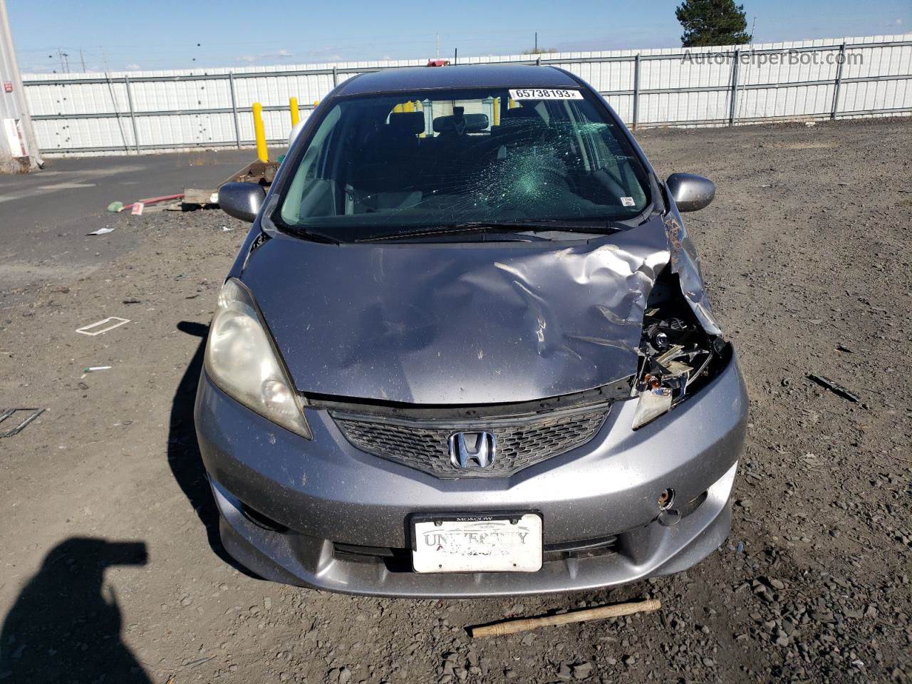 2009 Honda Fit Sport Silver vin: JHMGE88489S013763