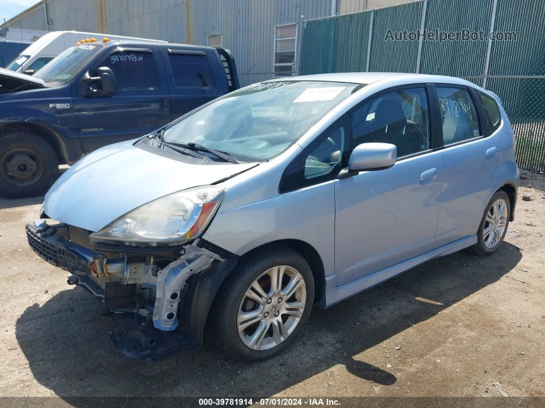 2009 Honda Fit Sport Blue vin: JHMGE88489S019935