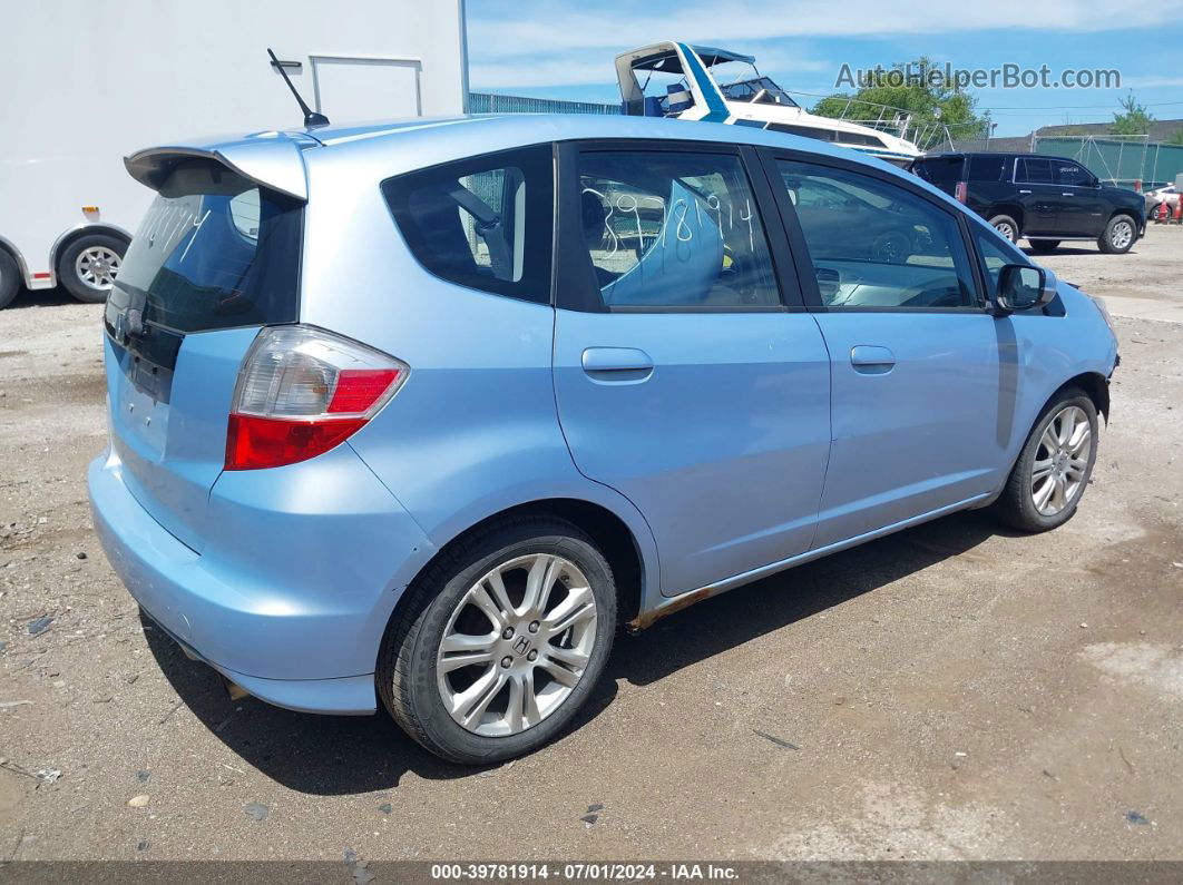 2009 Honda Fit Sport Blue vin: JHMGE88489S019935