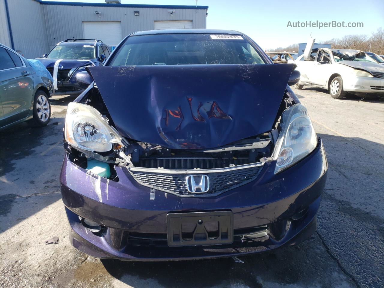 2009 Honda Fit Sport Blue vin: JHMGE88489S020745