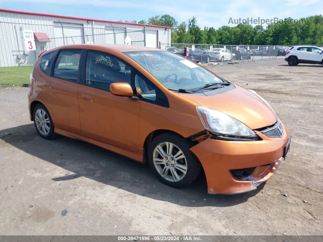 2009 Honda Fit Sport Orange vin: JHMGE88489S020969