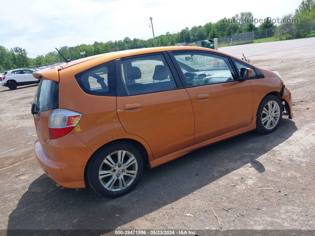 2009 Honda Fit Sport Orange vin: JHMGE88489S020969