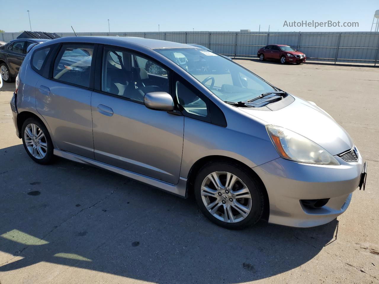 2009 Honda Fit Sport Gray vin: JHMGE88489S045659