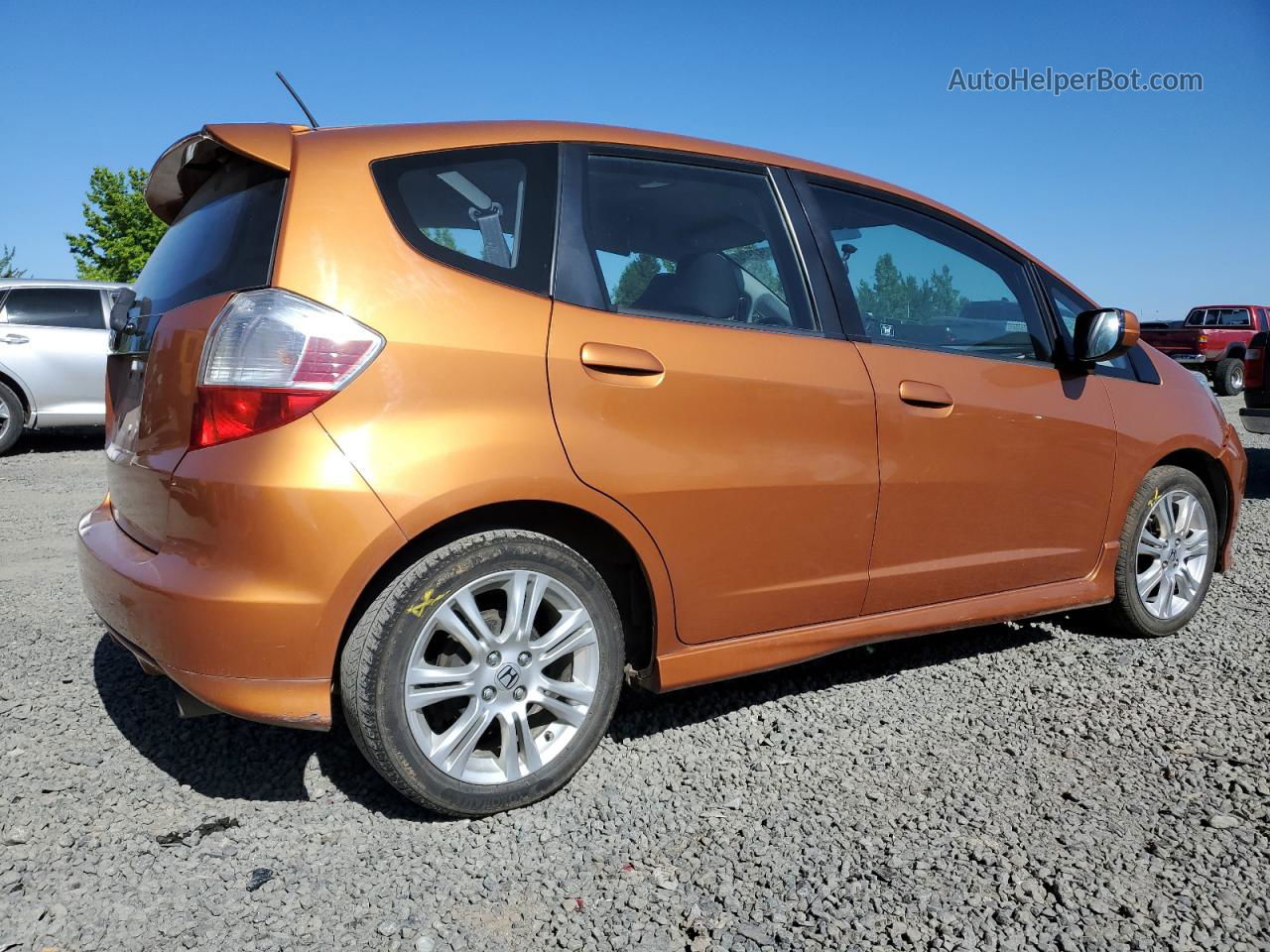 2009 Honda Fit Sport Оранжевый vin: JHMGE88489S046892