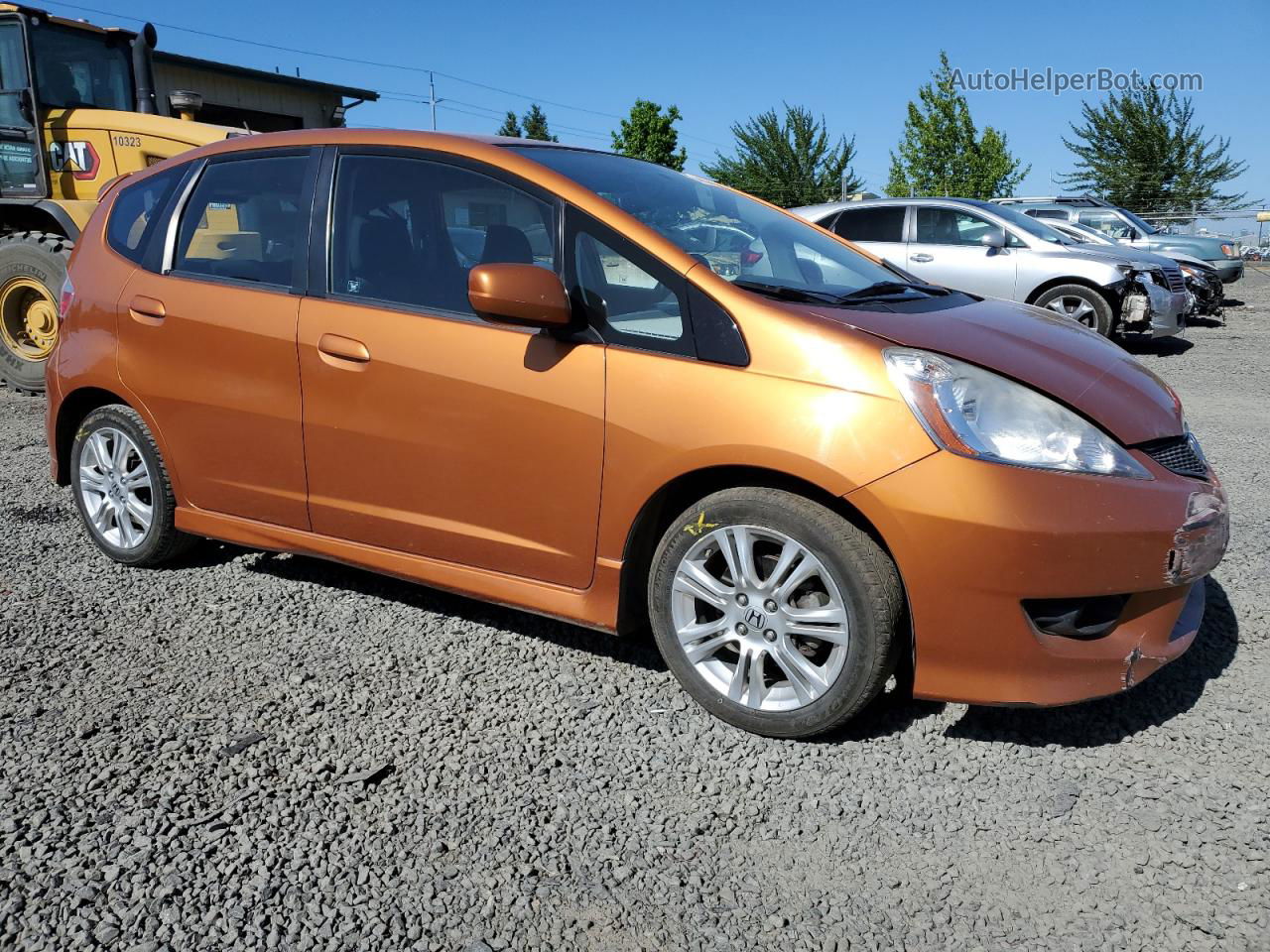 2009 Honda Fit Sport Оранжевый vin: JHMGE88489S046892