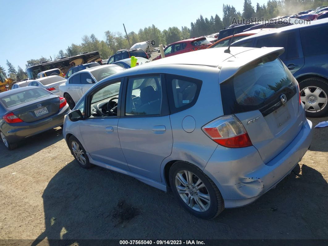 2009 Honda Fit Sport Light Blue vin: JHMGE88499C003785