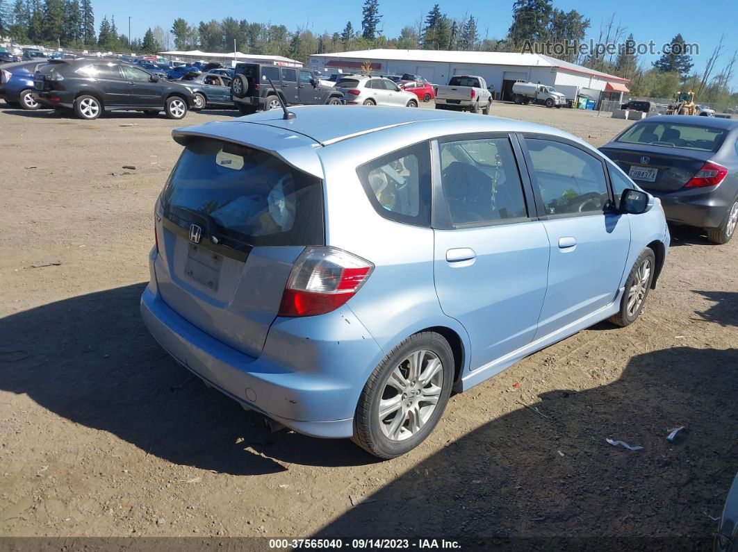 2009 Honda Fit Sport Light Blue vin: JHMGE88499C003785