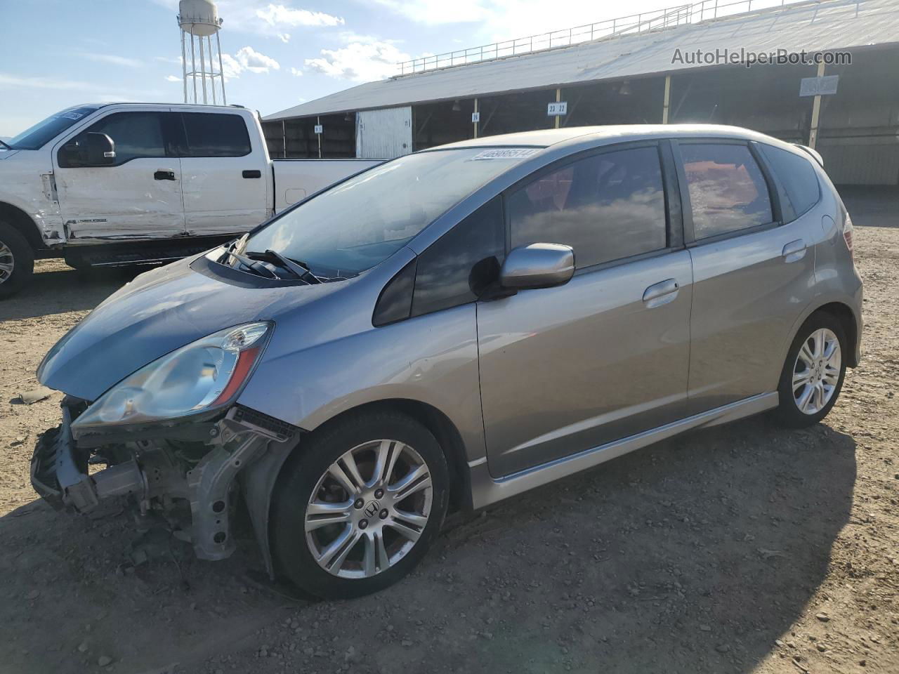 2009 Honda Fit Sport Silver vin: JHMGE88499C004936