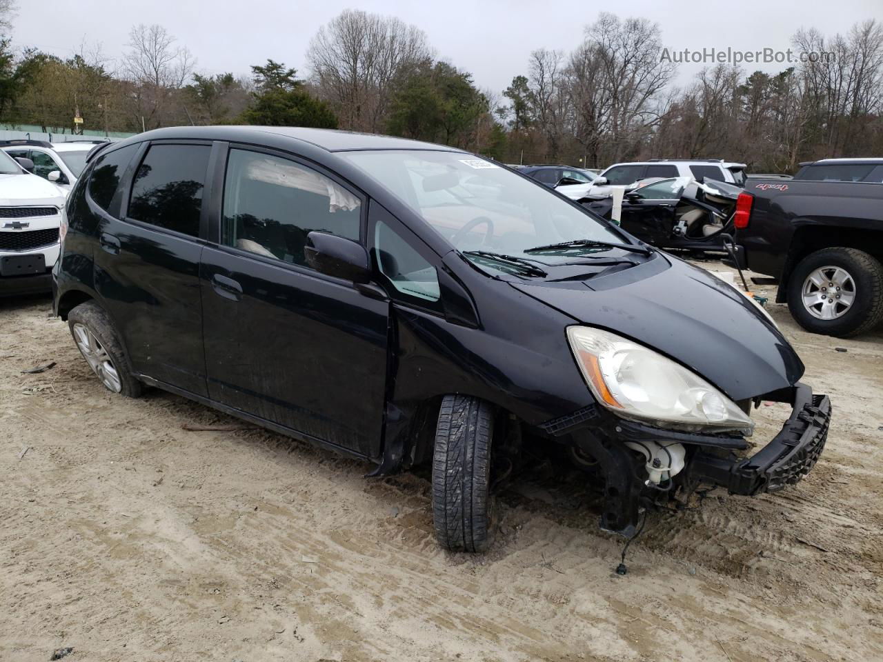 2009 Honda Fit Sport Black vin: JHMGE88499S002335