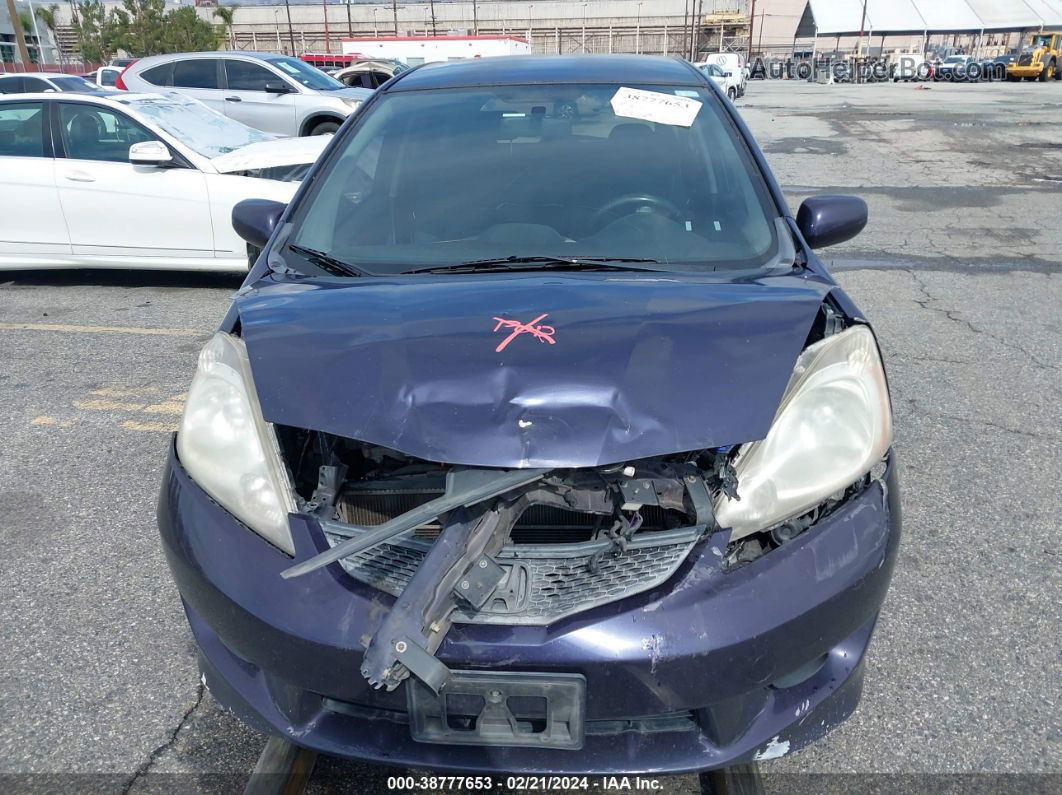 2009 Honda Fit Sport Blue vin: JHMGE88499S015845