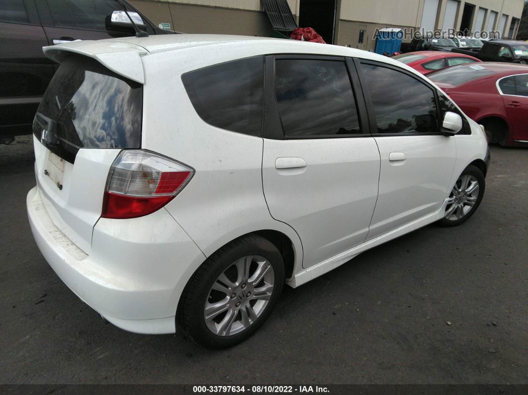 2009 Honda Fit Sport White vin: JHMGE88499S017093