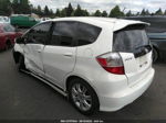 2009 Honda Fit Sport White vin: JHMGE88499S017093