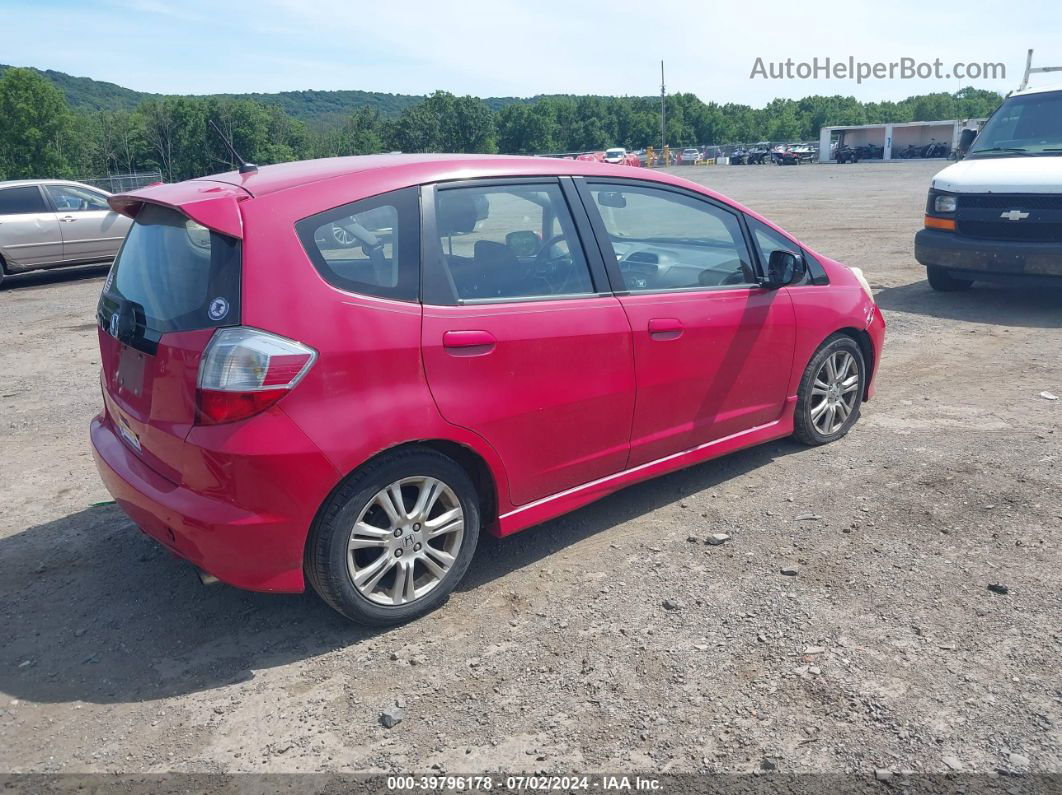 2009 Honda Fit Sport Красный vin: JHMGE88499S024920