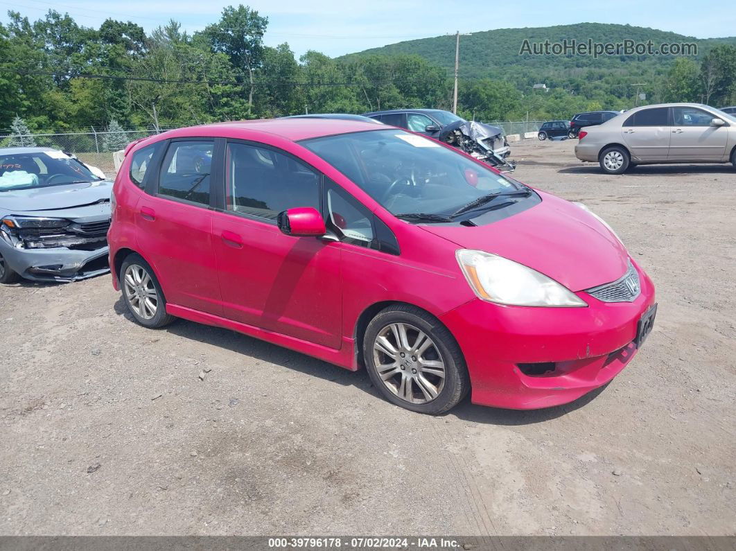 2009 Honda Fit Sport Red vin: JHMGE88499S024920