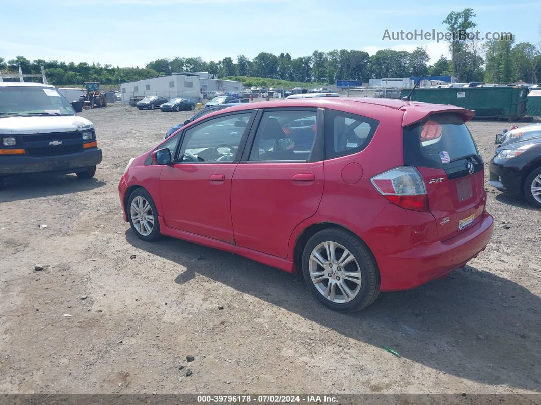 2009 Honda Fit Sport Red vin: JHMGE88499S024920