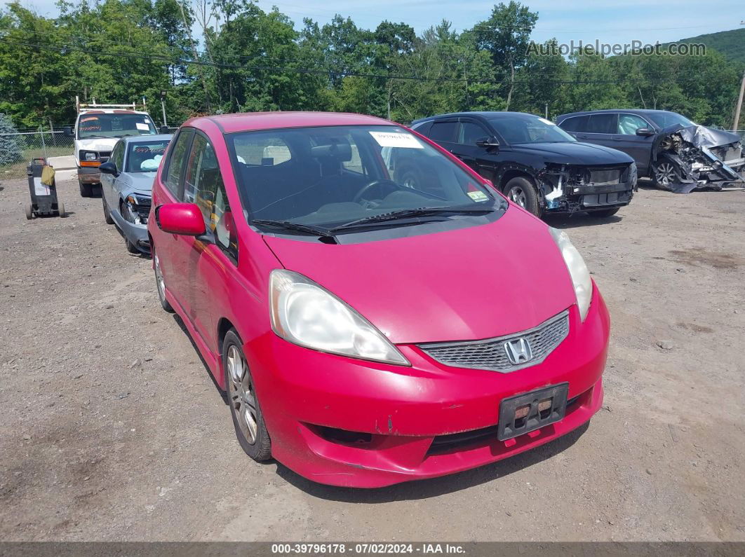 2009 Honda Fit Sport Красный vin: JHMGE88499S024920