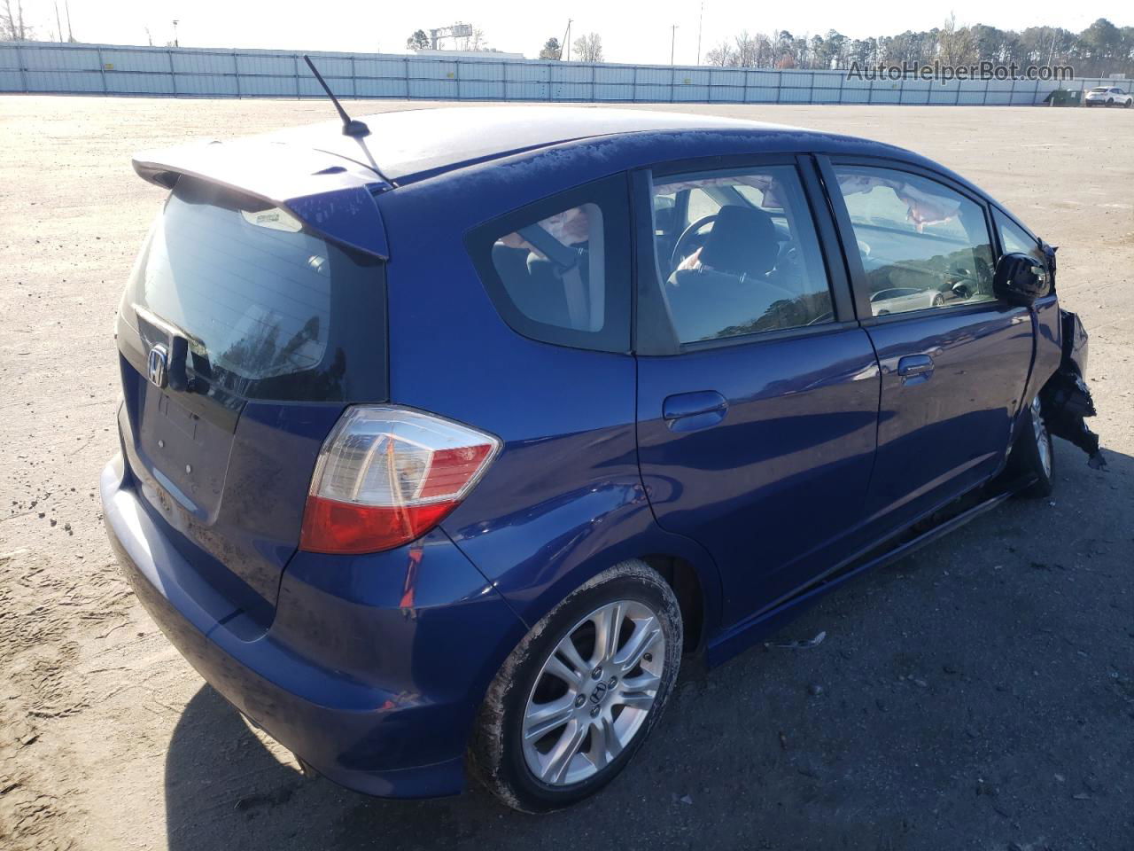 2009 Honda Fit Sport Синий vin: JHMGE88499S053818