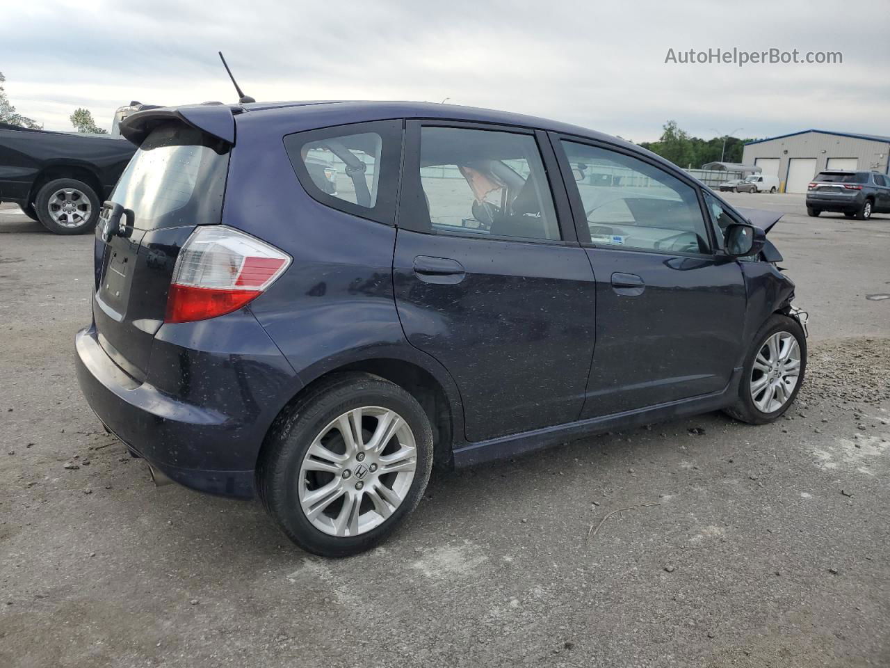 2009 Honda Fit Sport Blue vin: JHMGE88499S063507