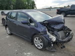 2009 Honda Fit Sport Blue vin: JHMGE88499S063507