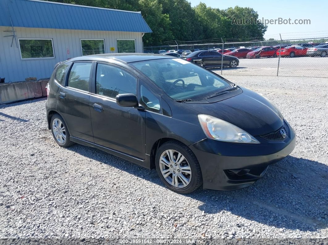 2009 Honda Fit Sport Черный vin: JHMGE88499S064687