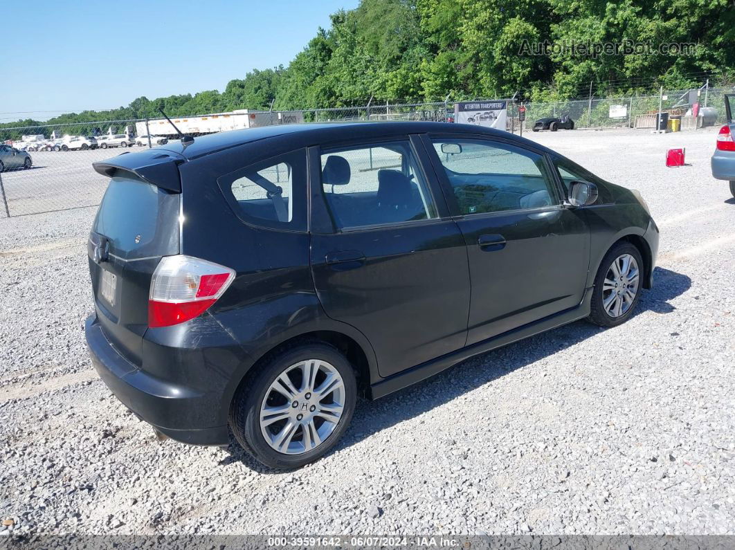 2009 Honda Fit Sport Black vin: JHMGE88499S064687