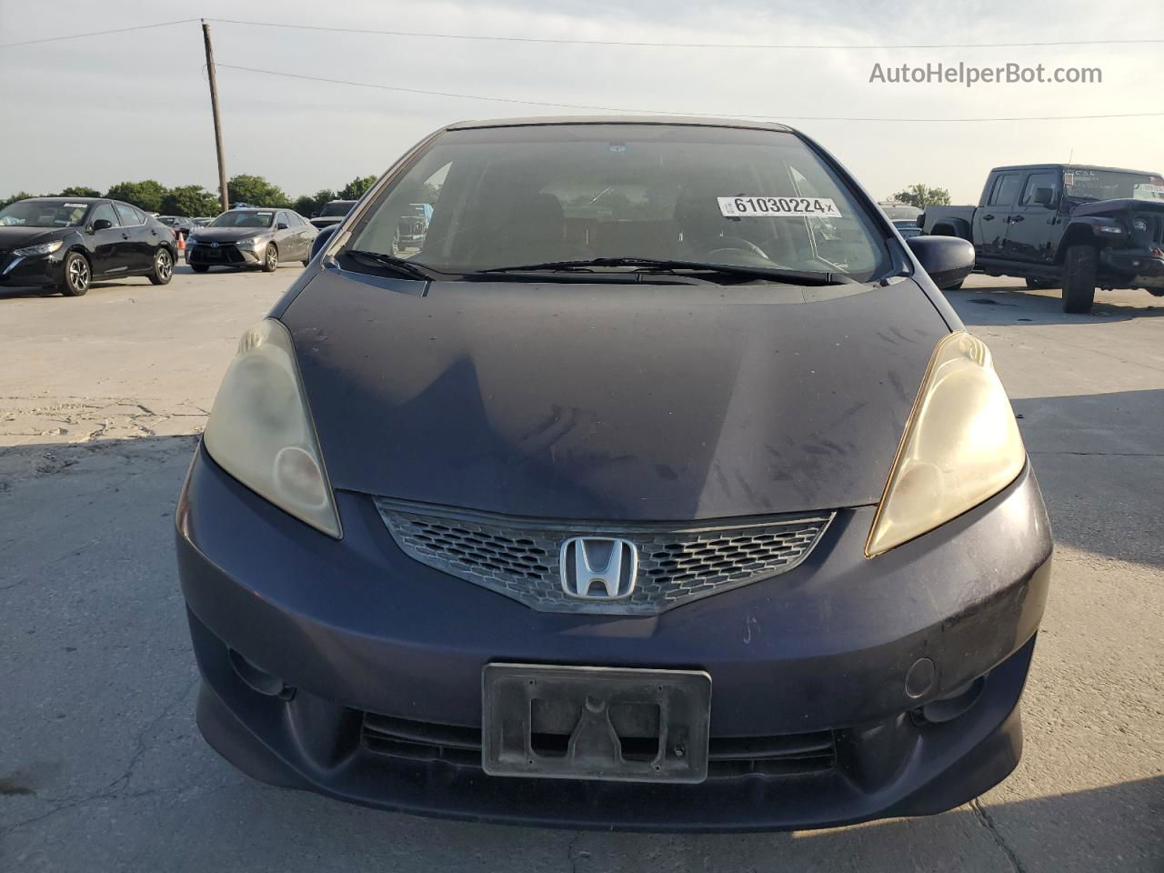 2009 Honda Fit Sport Синий vin: JHMGE884X9S015840