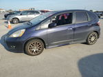 2009 Honda Fit Sport Синий vin: JHMGE884X9S015840