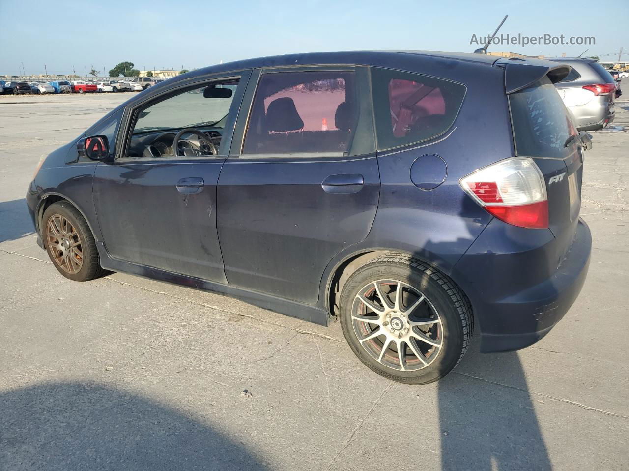 2009 Honda Fit Sport Синий vin: JHMGE884X9S015840