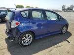 2009 Honda Fit Sport Blue vin: JHMGE884X9S026305