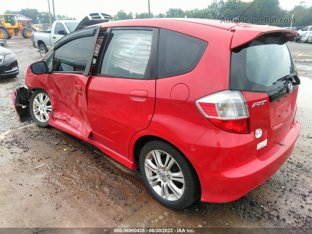 2009 Honda Fit Sport Red vin: JHMGE884X9S033819